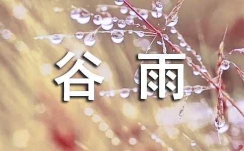 中班关于节气谷雨的教案